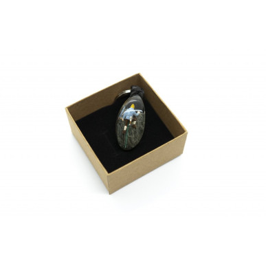 Prívesok na kľúče - Horolezec v modrej bunde